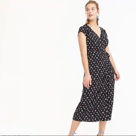 j crew midi wrap dress